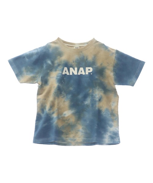ANAP kids（アナップキッズ）の「ミニ裏毛 マーブルタイダイ柄 ロゴTシャツ【親子お揃い】（Tシャツ/カットソー・キッズ・ライトグレー/ブラック/ブルー・110cm/120cm/130cm）」の16枚目の写真