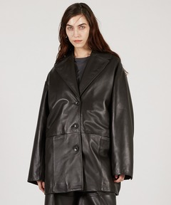 VEGAN LEATHER SINGLE JACKET（テーラードジャケット）｜JOHN LAWRENCE