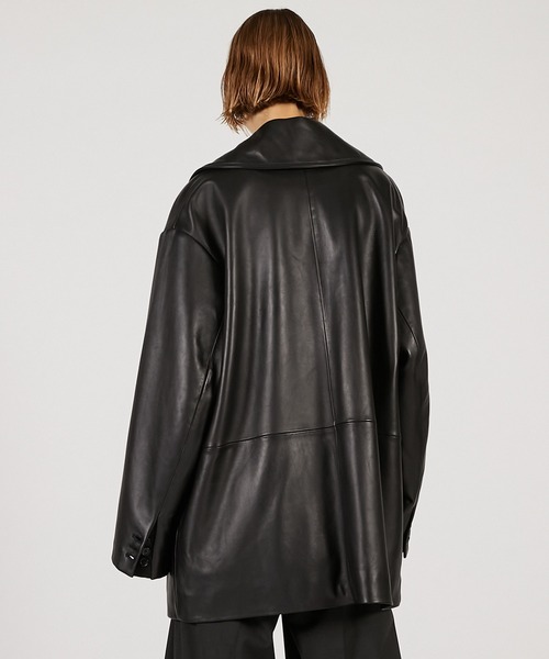 オーバーカラーシープレザージャケットコート / Overcoat Leather