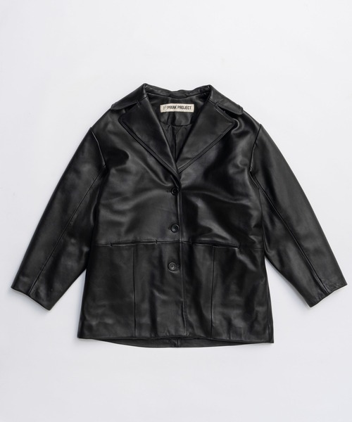 オーバーカラーシープレザージャケットコート / Overcoat Leather