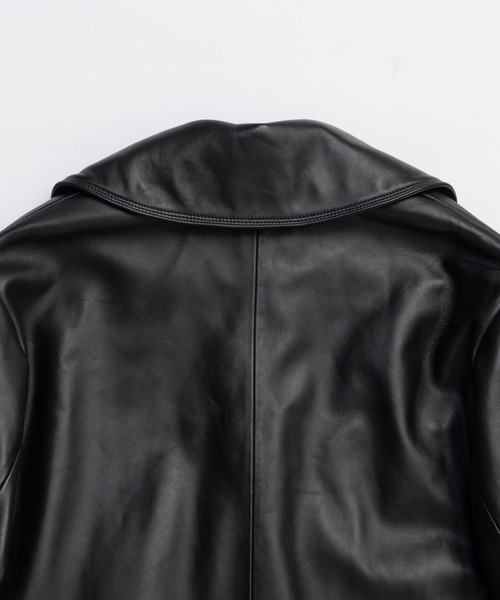 オーバーカラーシープレザージャケットコート / Overcoat Leather