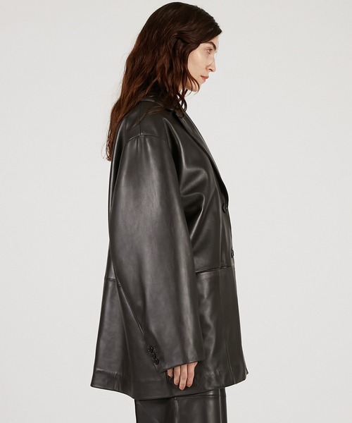 プランクプロジェクト　ジャケット　ピアッシングレザージャケット PRANK PROJECT(プランク プロジェクト)｜ピアッシングフェイクレザー