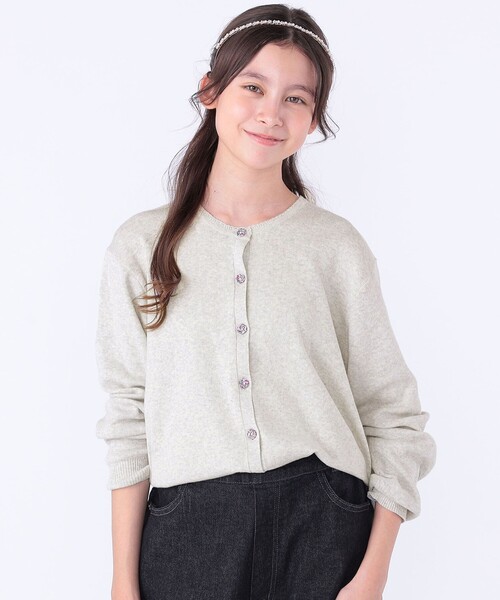 SHIPS KIDS:140～150cm / リバティ ニット カーディガン