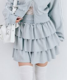 ✦ 新品タグ付き ✦ プリーツスカート サックスブルー✦ 高身長 シンプルタックフレアロングスカート（トールサイズ