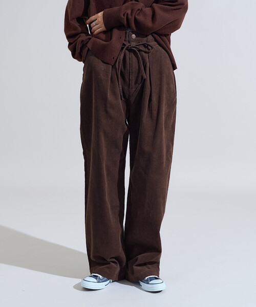 FREAK'S STORE(フリークスストア)の「RED KAP × FREAK'S STORE/レッドキャップ 別注 コーデュロイ 紐付きイージーパンツ/コーデュロイパンツ<セットアップ対応>(その他パンツ・レディース・ナチュラル/レンガ/ブラウン/ブラック・SMALL/MEDIUM)」の20枚目の写真