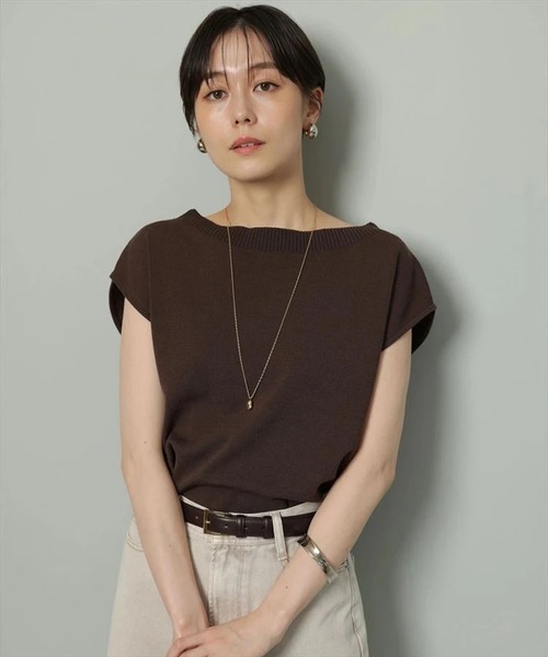 ❤︎Arpege story❤︎ 前後2way メッシュニット　プルオーバー　新品 2WAYニット(接触冷感) | ニット | Arpege story（アルページュ