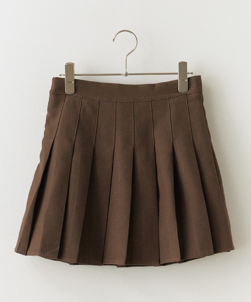 BLANK　（ブランク）の「Box Pleated Skirt / ボックスプリーツスカート（スカート・レディース・カーキ・FREE）」の2枚目の写真