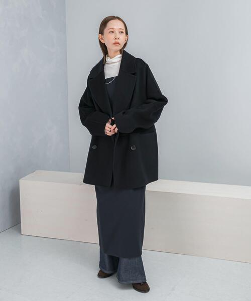 セール】『一部別注カラー』YENN DOUBLE FACE PEA COAT（ピーコート