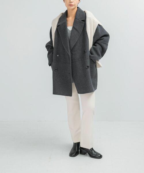 セール】『一部別注カラー』YENN DOUBLE FACE PEA COAT（ピーコート