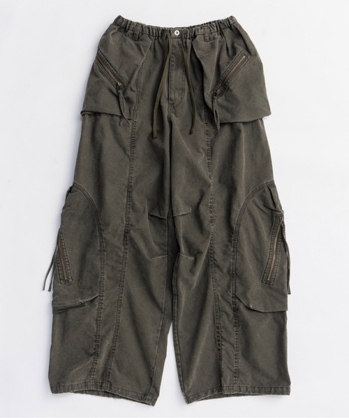 MAISON SPECIAL(メゾンスペシャル)の「Many Pockets Cargo Pants/メニーポケットカーゴパンツ(カーゴパンツ・レディース・ブラック/カーキ/ピンク・36/38)」の13枚目の写真