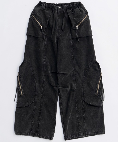MAISON SPECIAL(メゾンスペシャル)の「Many Pockets Cargo Pants/メニーポケットカーゴパンツ(カーゴパンツ・レディース・ブラック/カーキ/ピンク・36/38)」の14枚目の写真