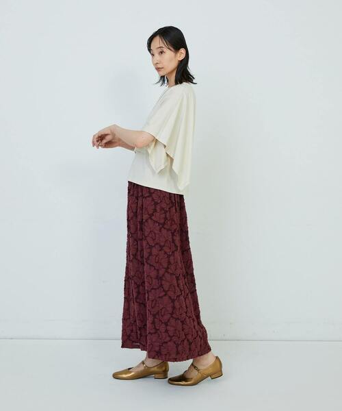ADIEU TRISTESSE(アデュートリステス)の「ハンカチスリーブシャツ(Tシャツ/カットソー・レディース・オフホワイト/ブラウン/ブラック・FREE)」の13枚目の写真