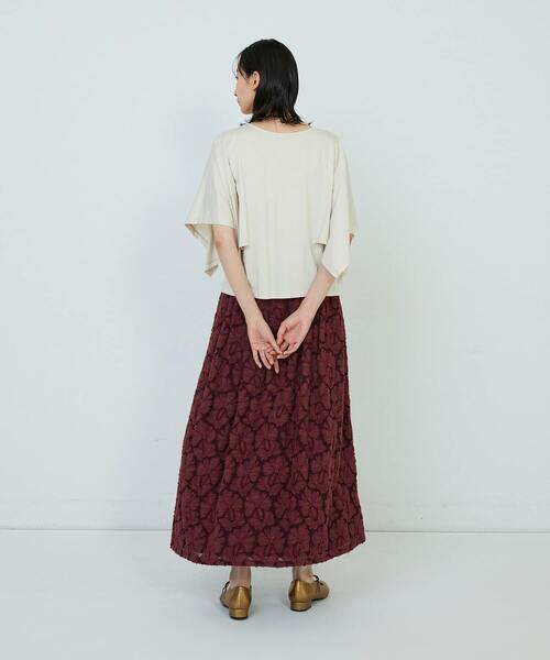 ADIEU TRISTESSE(アデュートリステス)の「ハンカチスリーブシャツ(Tシャツ/カットソー・レディース・オフホワイト/ブラウン/ブラック・FREE)」の14枚目の写真