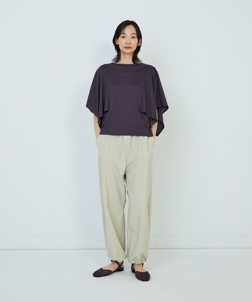 ADIEU TRISTESSE(アデュートリステス)の「ハンカチスリーブシャツ(Tシャツ/カットソー・レディース・オフホワイト/ブラウン/ブラック・FREE)」の11枚目の写真