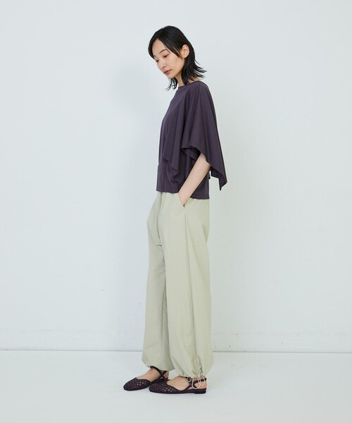 ADIEU TRISTESSE(アデュートリステス)の「ハンカチスリーブシャツ(Tシャツ/カットソー・レディース・オフホワイト/ブラウン/ブラック・FREE)」の12枚目の写真
