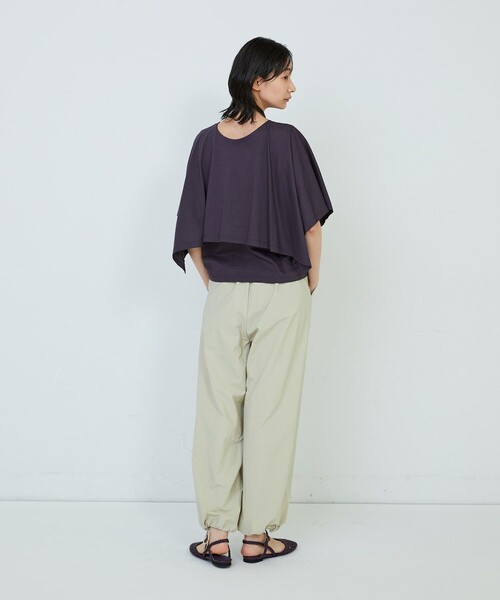 ADIEU TRISTESSE(アデュートリステス)の「ハンカチスリーブシャツ(Tシャツ/カットソー・レディース・オフホワイト/ブラウン/ブラック・FREE)」の13枚目の写真