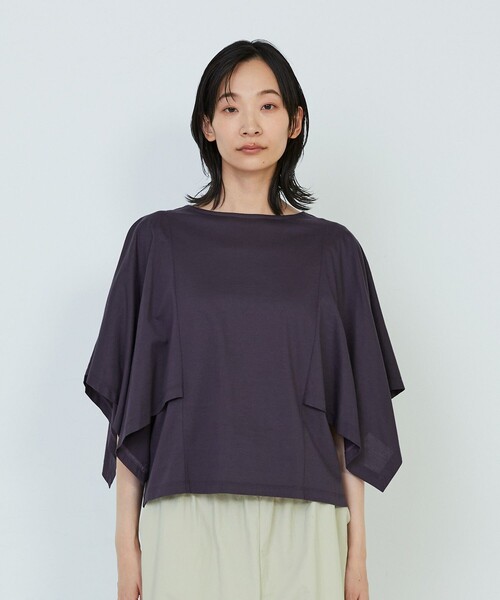 ADIEU TRISTESSE(アデュートリステス)の「ハンカチスリーブシャツ(Tシャツ/カットソー・レディース・オフホワイト/ブラウン/ブラック・FREE)」の14枚目の写真