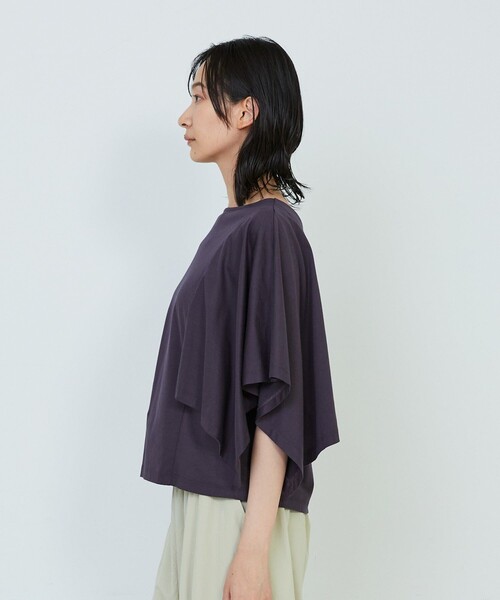 ADIEU TRISTESSE(アデュートリステス)の「ハンカチスリーブシャツ(Tシャツ/カットソー・レディース・オフホワイト/ブラウン/ブラック・FREE)」の15枚目の写真