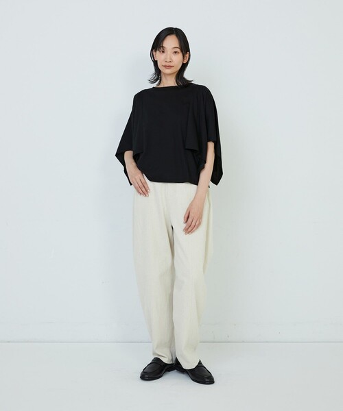 ADIEU TRISTESSE(アデュートリステス)の「ハンカチスリーブシャツ(Tシャツ/カットソー・レディース・オフホワイト/ブラウン/ブラック・FREE)」の17枚目の写真
