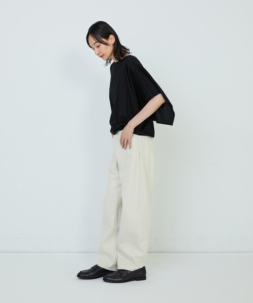 ADIEU TRISTESSE(アデュートリステス)の「ハンカチスリーブシャツ(Tシャツ/カットソー・レディース・オフホワイト/ブラウン/ブラック・FREE)」の18枚目の写真