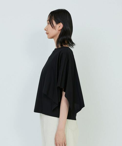 ADIEU TRISTESSE(アデュートリステス)の「ハンカチスリーブシャツ(Tシャツ/カットソー・レディース・オフホワイト/ブラウン/ブラック・FREE)」の5枚目の写真