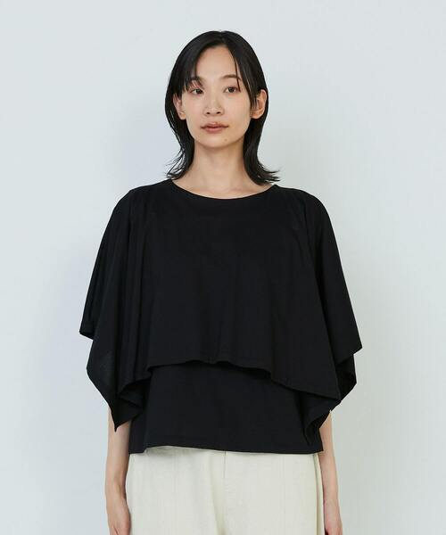 ADIEU TRISTESSE(アデュートリステス)の「ハンカチスリーブシャツ(Tシャツ/カットソー・レディース・オフホワイト/ブラウン/ブラック・FREE)」の9枚目の写真