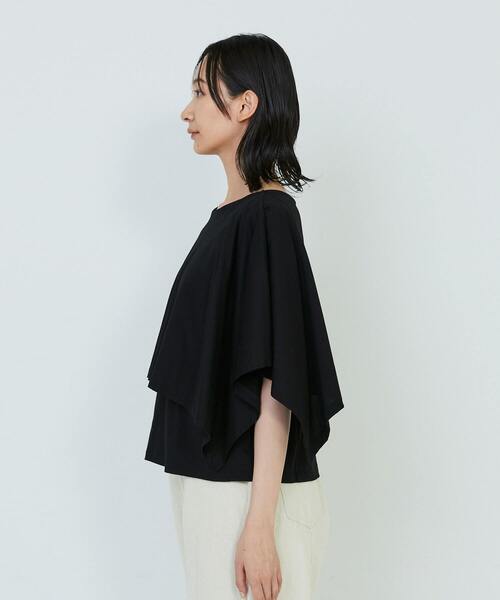 ADIEU TRISTESSE(アデュートリステス)の「ハンカチスリーブシャツ(Tシャツ/カットソー・レディース・オフホワイト/ブラウン/ブラック・FREE)」の10枚目の写真