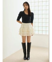 SNIDEL | ラッフルティアードスカショーパン(その他パンツ)