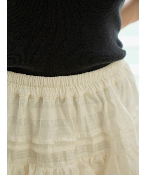 ラッフルティアードスカショーパン（その他パンツ）｜SNIDEL