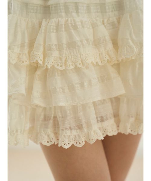 ラッフルティアードスカショーパン（その他パンツ）｜SNIDEL