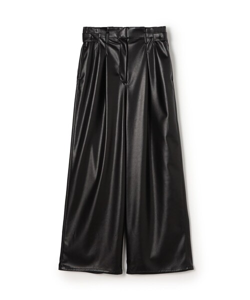 BALLSEY(ボールジィ)の「レザーライククロス サイドタブパンツ(その他パンツ・レディース・ブラック・36/34)」の1枚目の写真