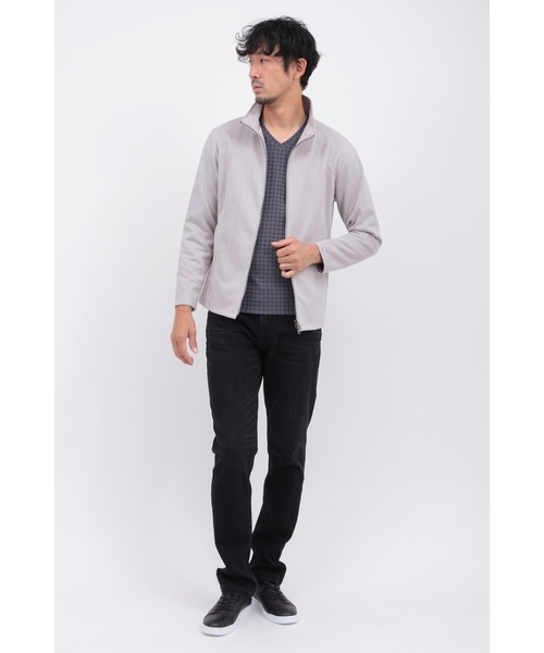 HIGH STREET（ハイストリート）の「ﾃｯｸｽｴｰﾄﾞｽﾀﾝﾄﾞZIPBL（ブルゾン・メンズ・ブラック/グレー・S/L/M）」の5枚目の写真