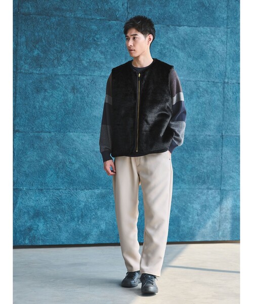 Barbourリバーシブルキルトファーベスト green label 別注 38 Barbour（バブアー）の「【別注】＜Barbour＞GLR リバーシブル