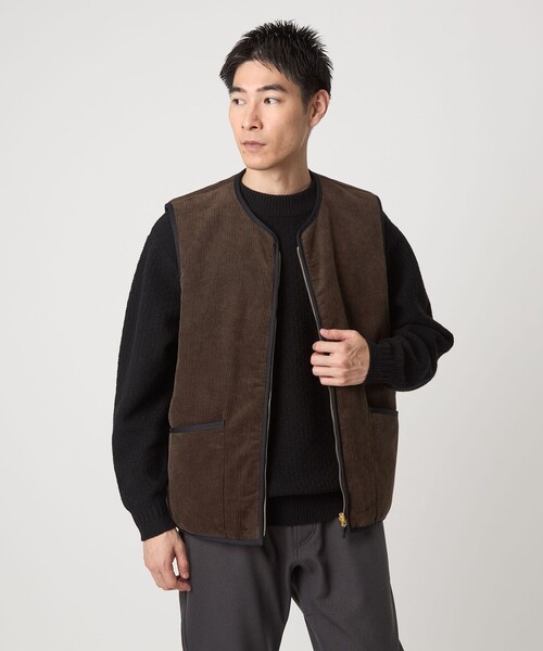 Barbour 別注green labelベスト リバーシブル UNITED ARROWS green label relaxing｜【別注】<Barbour