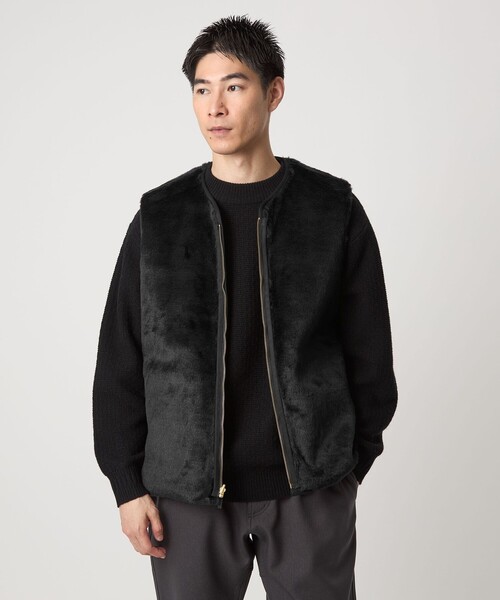 別注】＜Barbour＞リバーシブル フェイクファー コーデュロイ