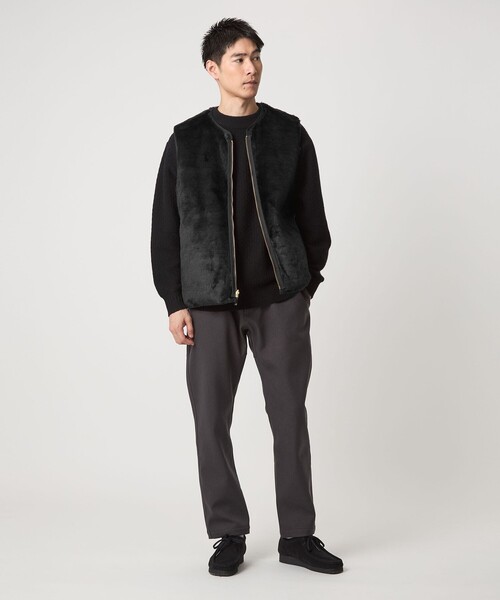 別注】＜Barbour＞リバーシブル フェイクファー コーデュロイ ベスト