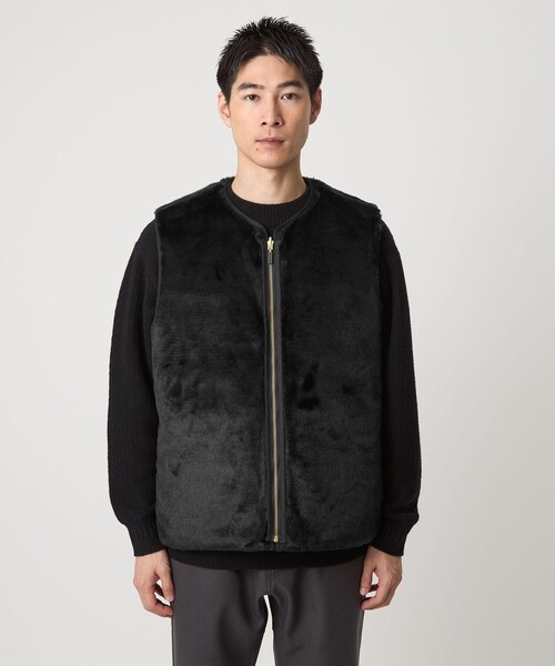 別注】＜Barbour＞リバーシブル フェイクファー コーデュロイ ベスト