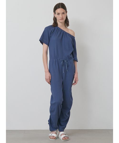 styling/（スタイリング）の「ドローコードオールインワン（つなぎ/オールインワン・レディース・ブラック/カーキ/ブルー・0/1）」の7枚目の写真