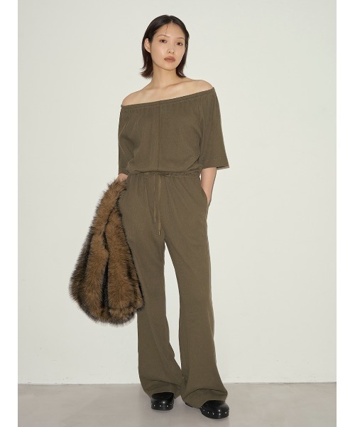 styling/（スタイリング）の「ドローコードオールインワン（つなぎ/オールインワン・レディース・ブラック/カーキ/ブルー・0/1）」の17枚目の写真