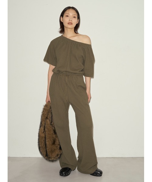 styling/（スタイリング）の「ドローコードオールインワン（つなぎ/オールインワン・レディース・ブラック/カーキ/ブルー・0/1）」の19枚目の写真