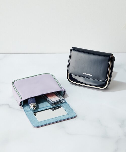 BIRTHDAY BAR（バースデイバー）の「Enamel　ティッシュケースポーチ（ポーチ・レディース・パープル/ネイビー・0）」の5枚目の写真