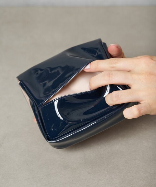 BIRTHDAY BAR（バースデイバー）の「Enamel　ティッシュケースポーチ（ポーチ・レディース・パープル/ネイビー・0）」の9枚目の写真