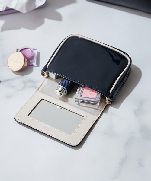 BIRTHDAY BAR（バースデイバー）の「Enamel　ティッシュケースポーチ（ポーチ・レディース・パープル/ネイビー・0）」の2枚目の写真