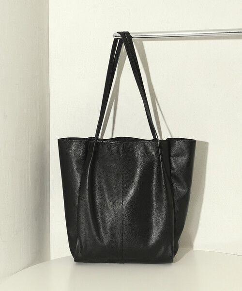 Firsthand（ファーストハンド）の「Firsthand/ファーストハンド ゴートレザートートバッグ / ヤギ革 / 撥水レザー（トートバッグ・レディース・ブラック・ONE SIZE）」の10枚目の写真