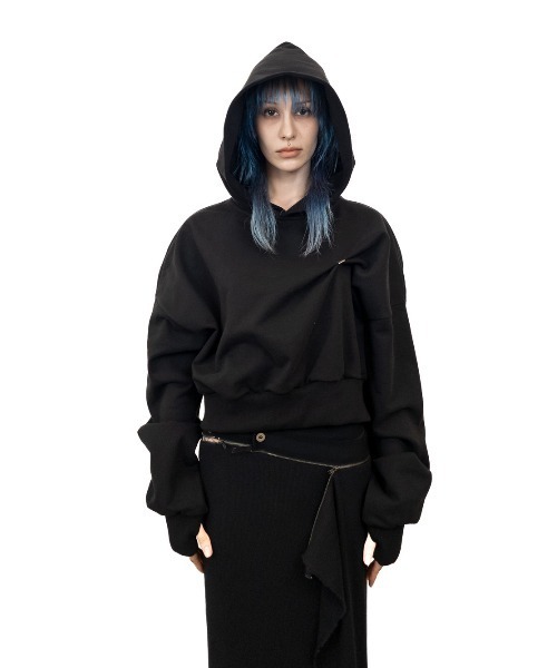 L.H.P(エルエイチピー)の「DOGMA EHKS/ドグマエークス/HEAVY COTTON HOODIE(パーカー・レディース・ブラック・S)」の1枚目の写真