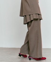 W:Huku | 【W:Huku / リンクルフリーツイル】 ドッキング スカート パンツ / Wrinkle-Free Stretch Twill Skirt Pants(その他パンツ)