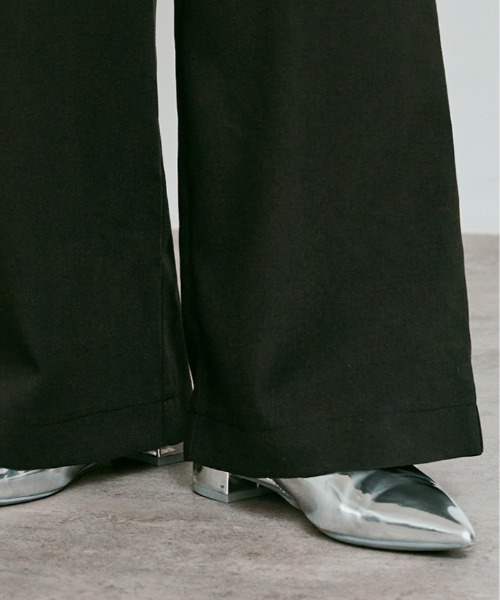 W:Huku(フーク)の「【W:Huku / リンクルフリーツイル】 ドッキング スカート パンツ / Wrinkle-Free Stretch Twill Skirt Pants(その他パンツ・レディース・ブラウン/杢グレー/ブラック・FREE)」の14枚目の写真