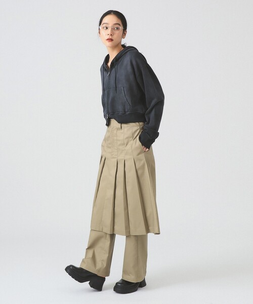 Dickies（ディッキーズ）の「【別注】Dickies / レイヤード スカート パンツ（その他パンツ・レディース・チャコールグレー/カーキ・0/1）」の18枚目の写真