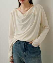 Omekashi | ドレープロングTシャツ(Tシャツ/カットソー)