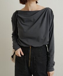 Omekashi | ドレープロングTシャツ(Tシャツ/カットソー)